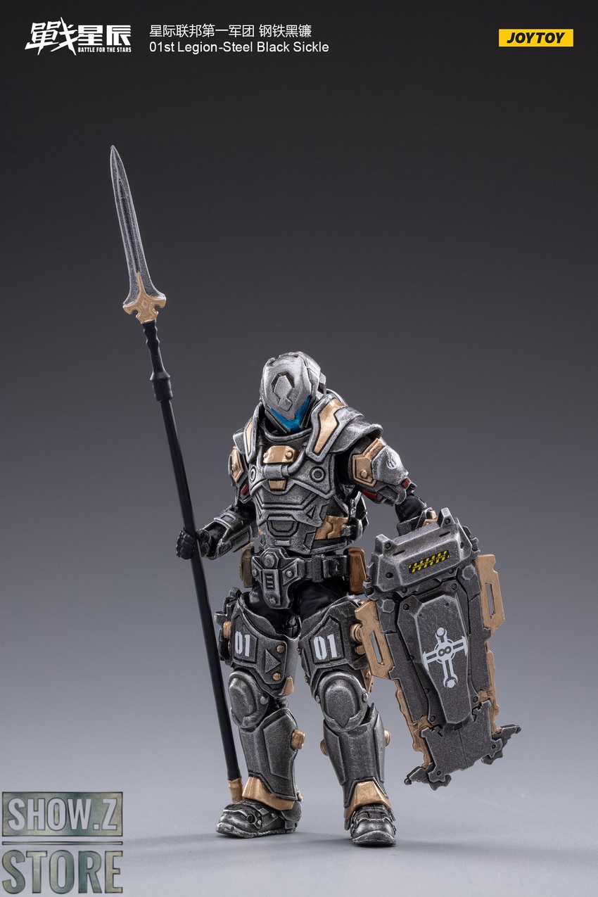 JoyToy 01st Legion Steal Black Sickle side angle view JoyToy 01st Legion Steal Black Sickle side angle view