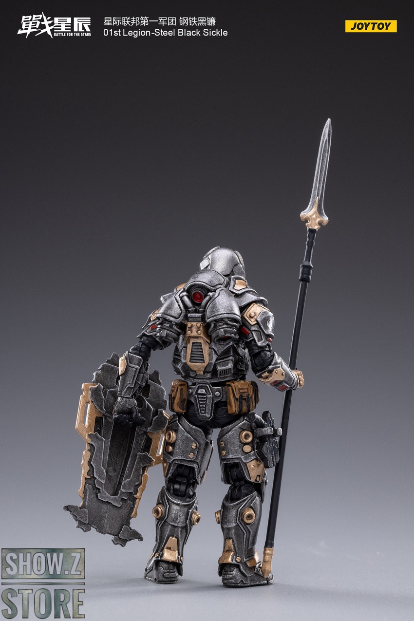 JoyToy 01st Legion Steal Black Sickle rear pose action JoyToy 01st Legion Steal Black Sickle rear pose action