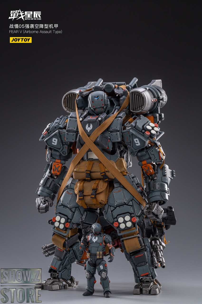 JoyToy 09th Legion Fear V mecha rear angle orange armor panels JoyToy 09th Legion Fear V mecha rear angle orange armor panels