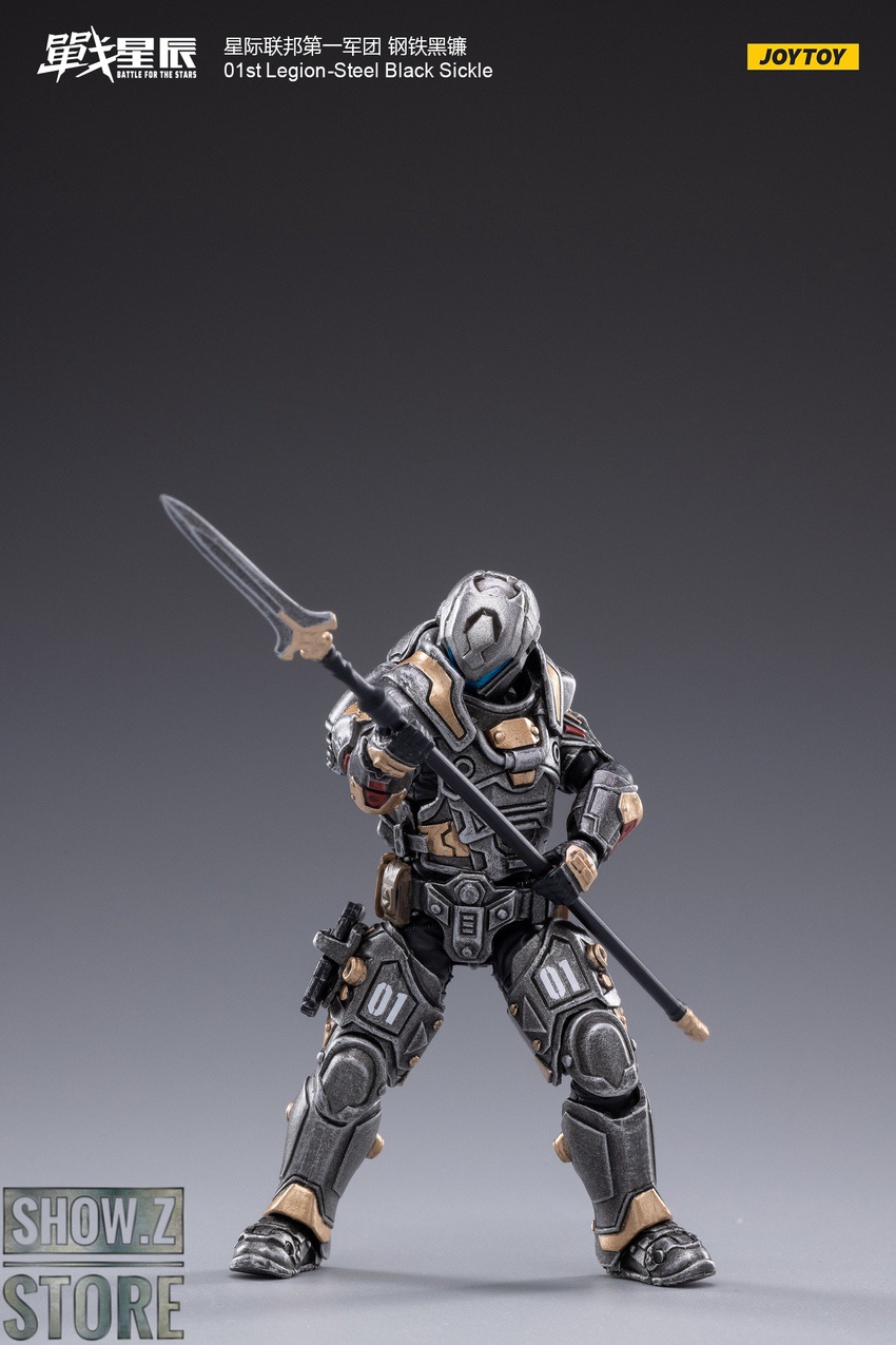 JoyToy 01st Legion Steal Black Sickle weapon accessory detail JoyToy 01st Legion Steal Black Sickle weapon accessory detail