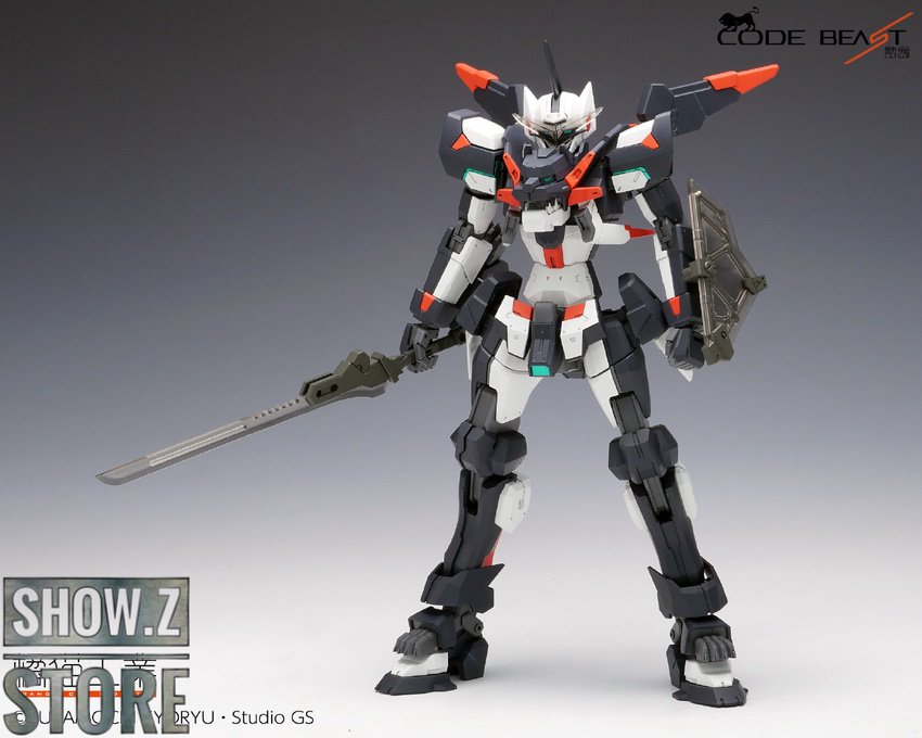 Orange Cat Code Beast Hundred Edge white robot arm weapons angle Orange Cat Code Beast Hundred Edge white robot arm weapons angle