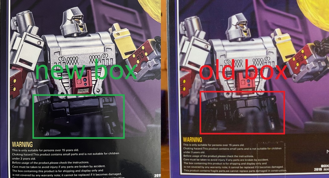 NewAge Agamemnon purple and gold robot warrior in standing pose NewAge Agamemnon purple and gold robot warrior in standing pose