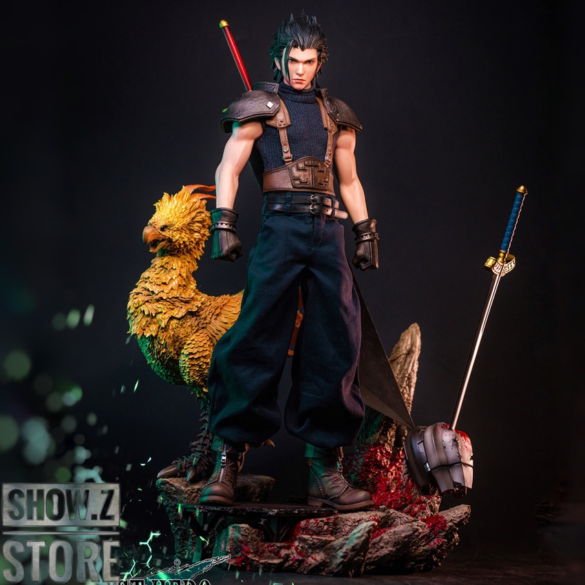 Virtual Toys Zack Fair deluxe figure red sword and accessories Virtual Toys Zack Fair deluxe figure red sword and accessories