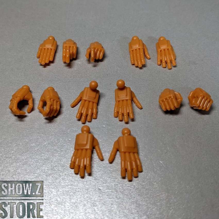 Mentis IDW robot displaying various facial and hand accessories Mentis IDW robot displaying various facial and hand accessories