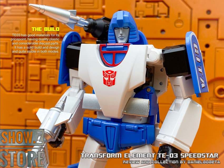 Transform Element TE-03 Speedstar transformation robot with armor details Transform Element TE-03 Speedstar transformation robot with armor details