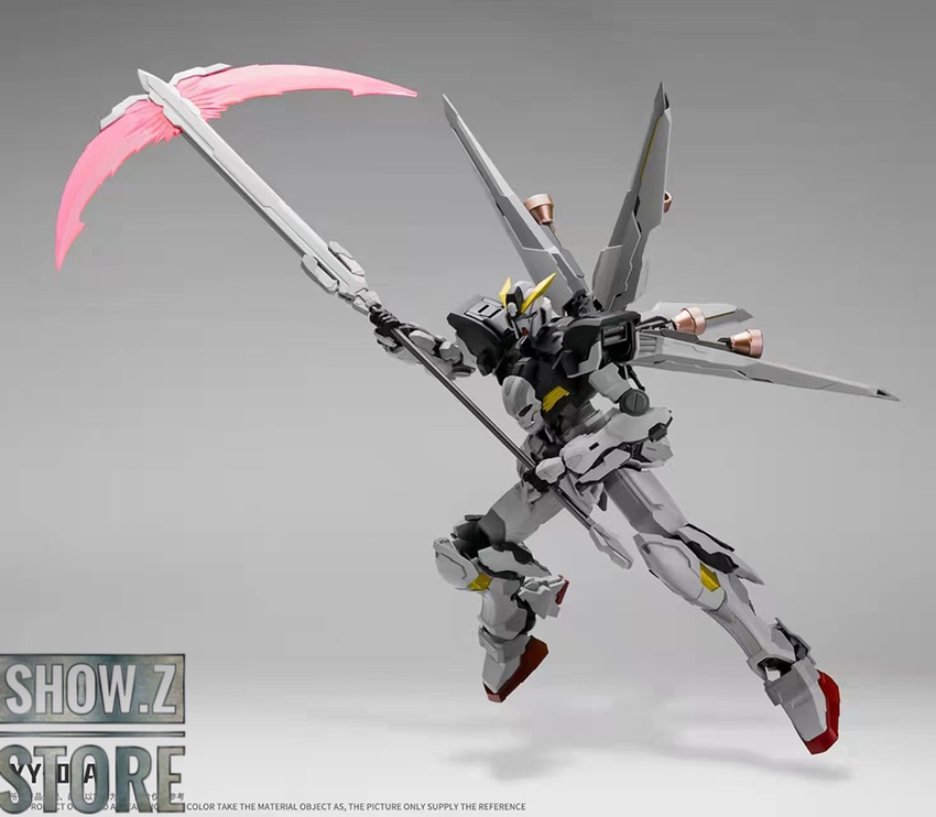 Devil Hunter YY-03A black and white mecha with dual pink energy weapons Devil Hunter YY-03A black and white mecha with dual pink energy weapons