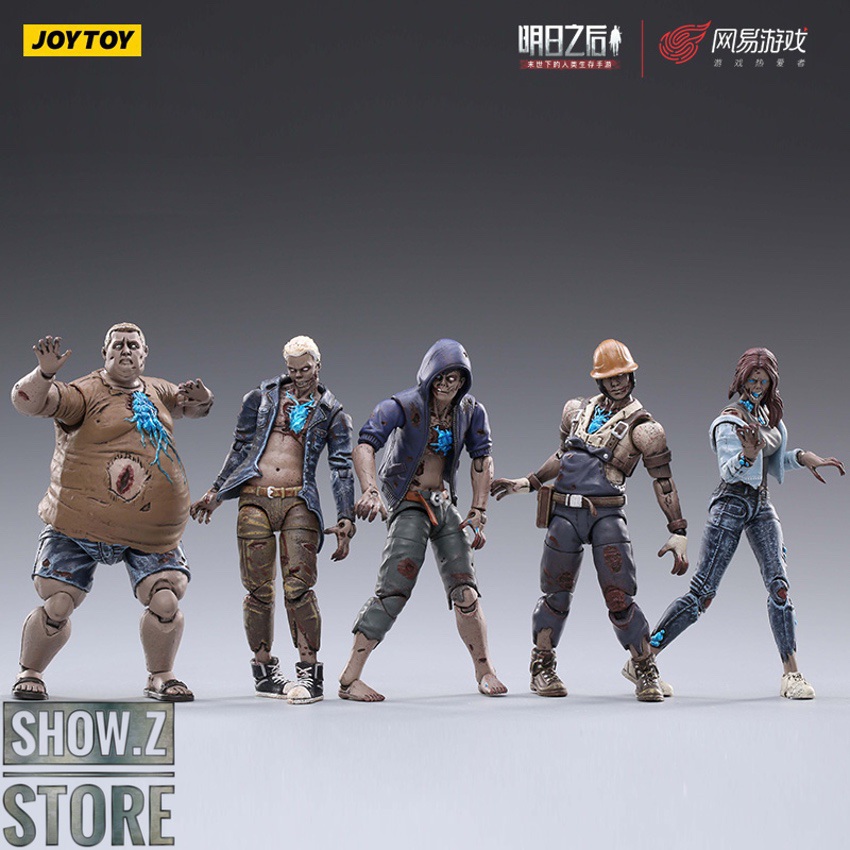 JoyToy LifeAfter Infected team set five zombie characters display JoyToy LifeAfter Infected team set five zombie characters display