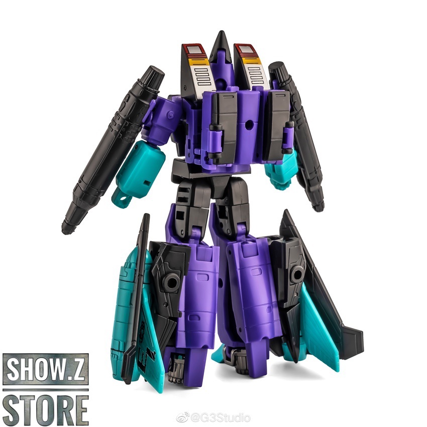 Newage Fenrir Ramjet G2 purple black cyan robot action pose Newage Fenrir Ramjet G2 purple black cyan robot action pose