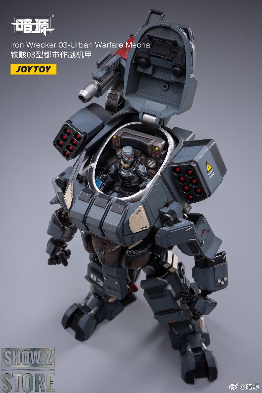 JoyToy Iron Wrecker 03 Urban Warfare Mecha front angle weapons JoyToy Iron Wrecker 03 Urban Warfare Mecha front angle weapons