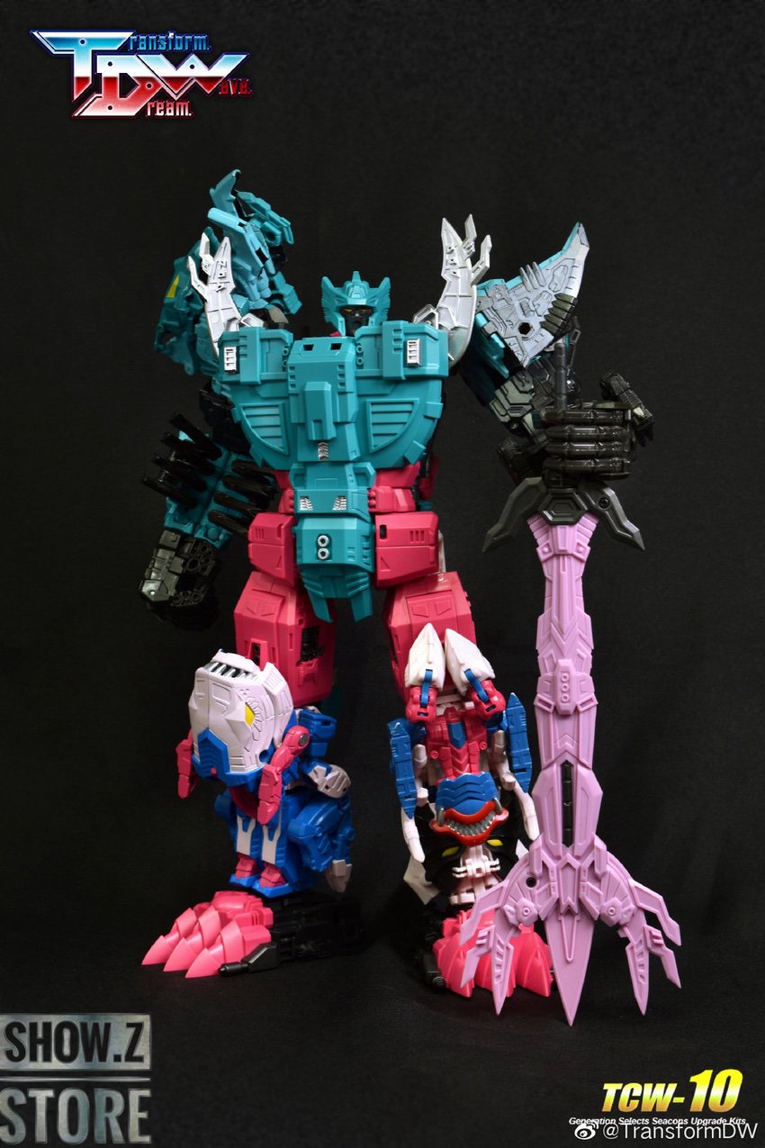 Generations Selects robot figure displayed with component parts and accessories Generations Selects robot figure displayed with component parts and accessories