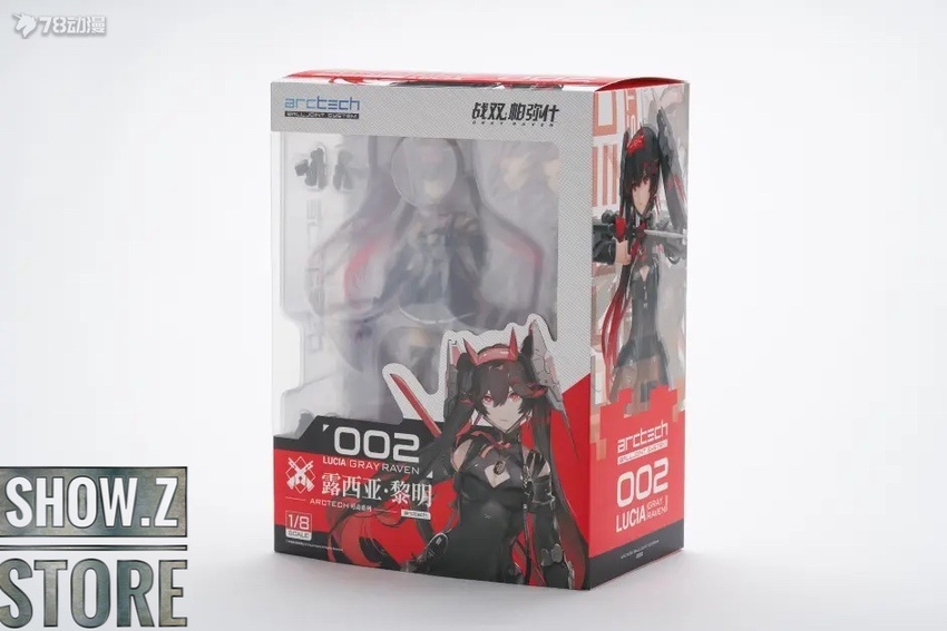 Lucia in black and red tactical suit with pink hair Lucia in black and red tactical suit with pink hair