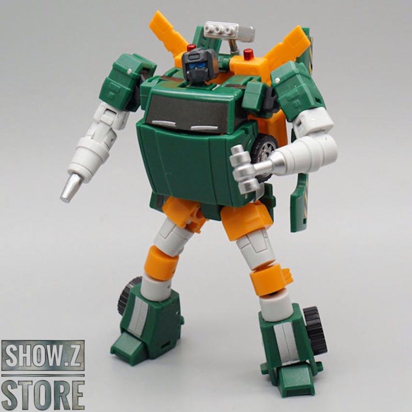 MechFansToys MF-53 Trailer Hoist green orange vehicle truck MechFansToys MF-53 Trailer Hoist green orange vehicle truck