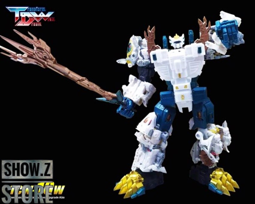 Transform Dream Wave Poseidon white armor holding trident weapon Transform Dream Wave Poseidon white armor holding trident weapon