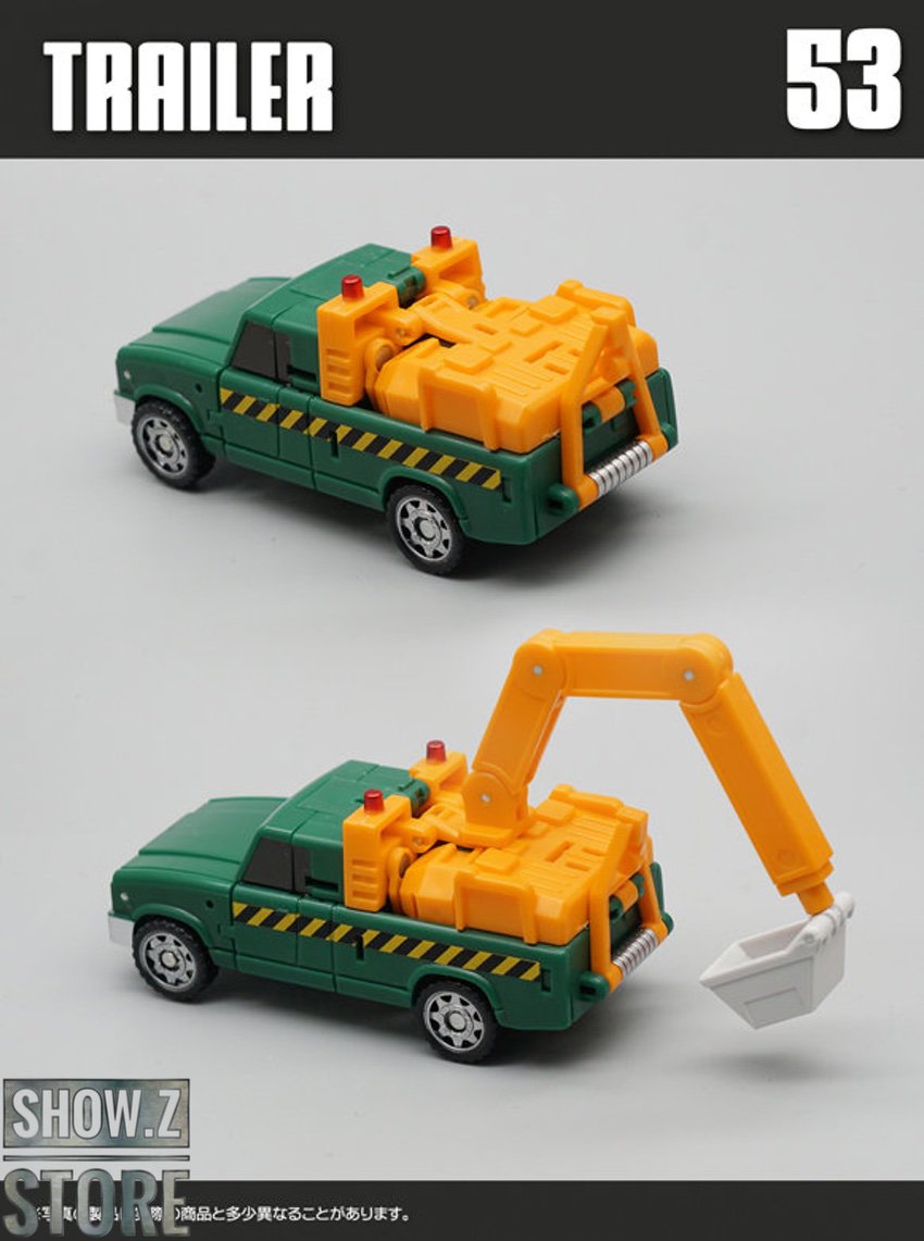 MechFansToys Trailer Hoist robot mode standing pose display MechFansToys Trailer Hoist robot mode standing pose display