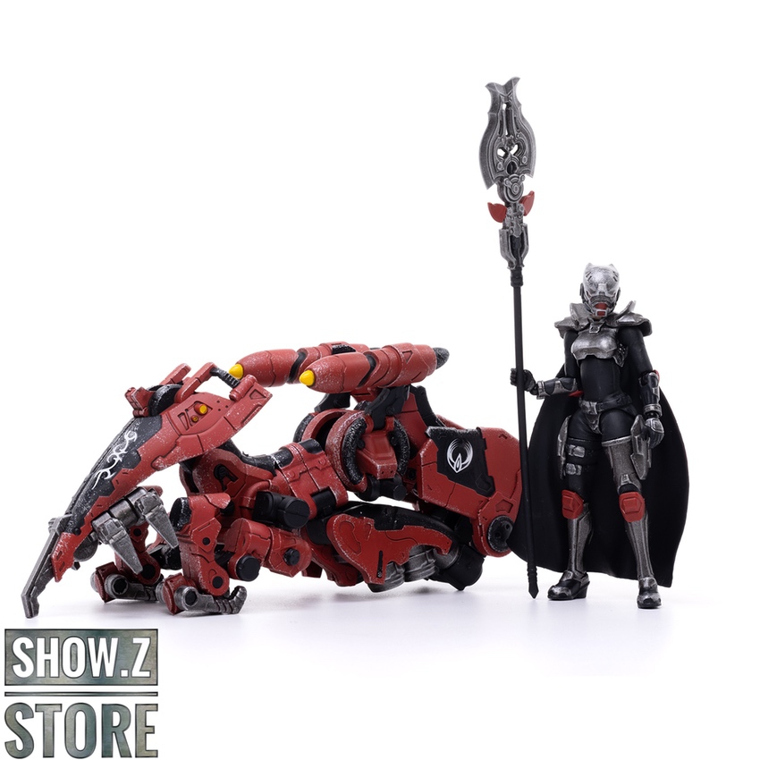 JoyToy Saluk Flame Dragon Cavalry Crimson red tan figure set JoyToy Saluk Flame Dragon Cavalry Crimson red tan figure set