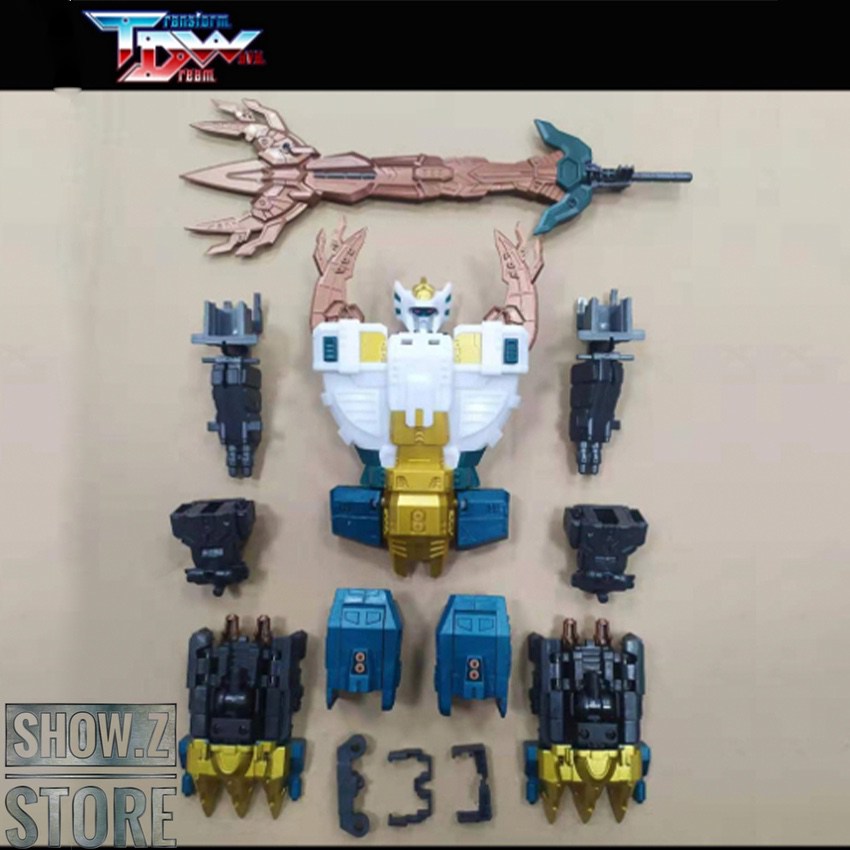 Transform Dream Wave King Poseidon white upgrade kit components Transform Dream Wave King Poseidon white upgrade kit components