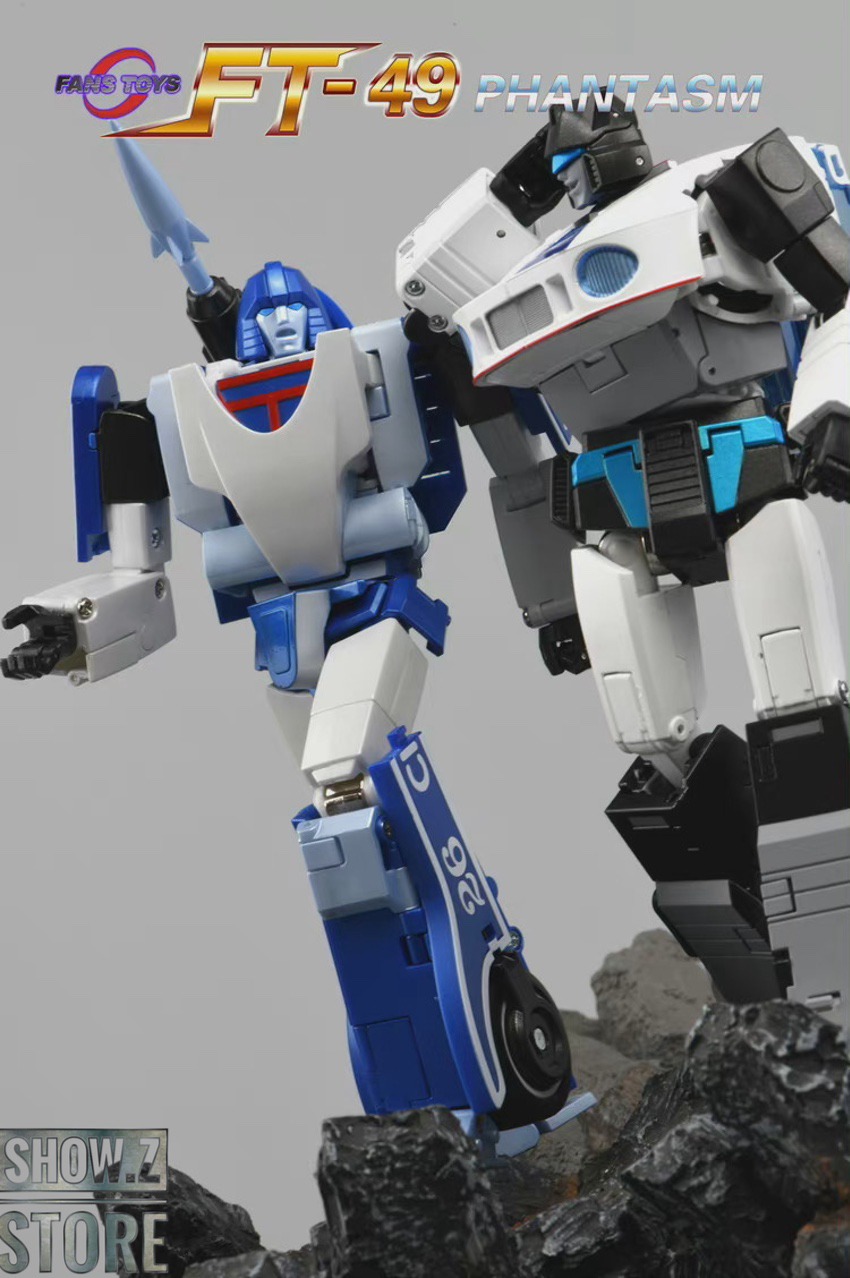 Blue motorcycle robot in full standing humanoid robot mode Blue motorcycle robot in full standing humanoid robot mode