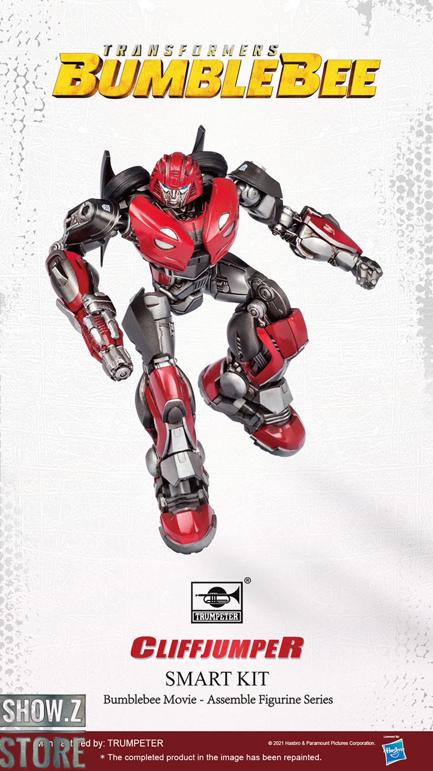 Cliffjumper red white articulated joints robot standing pose Cliffjumper red white articulated joints robot standing pose