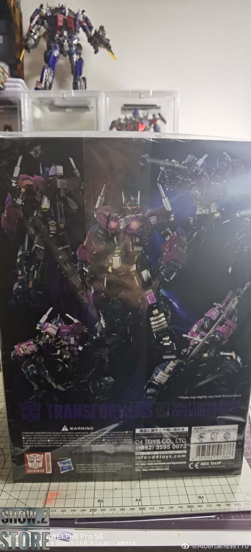 Purple metallic Optimus Prime action figure with articulation Purple metallic Optimus Prime action figure with articulation