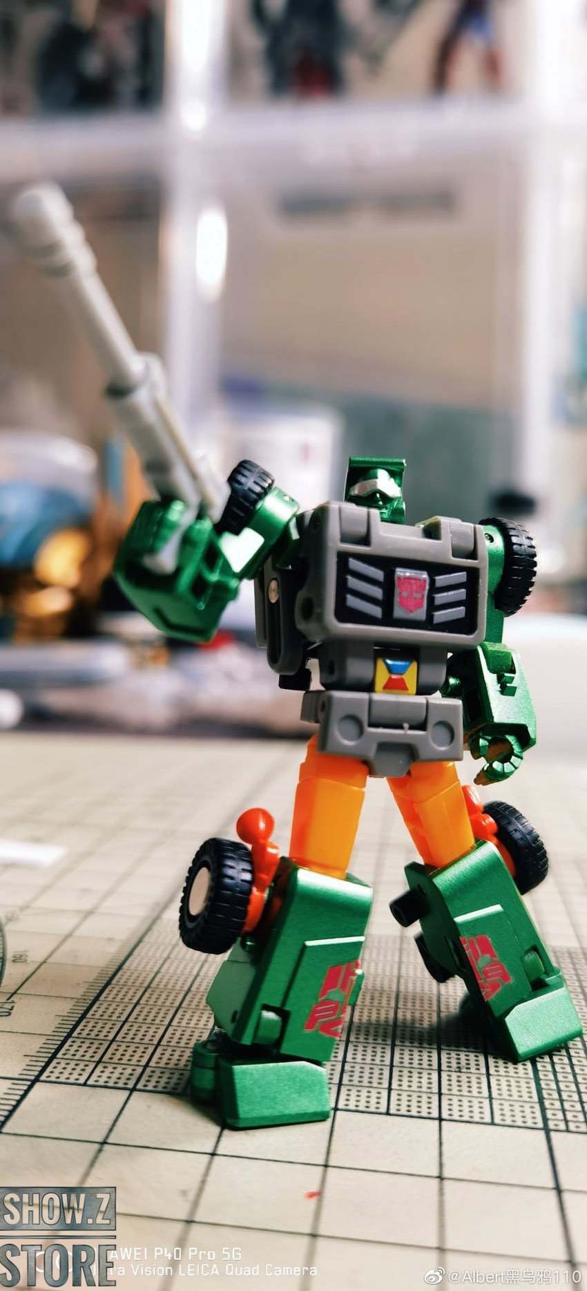 NewAge Beachcomber G2 green robot standing pose front NewAge Beachcomber G2 green robot standing pose front