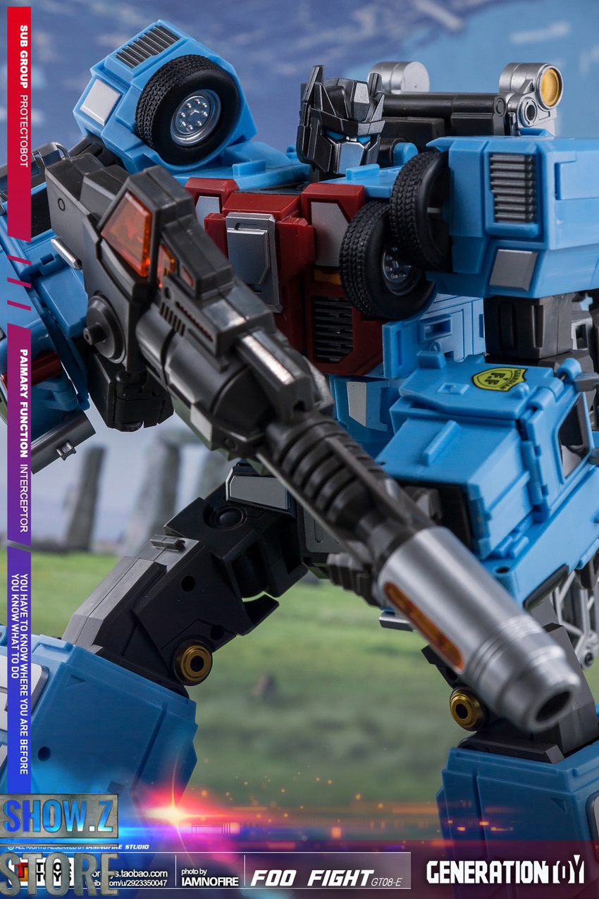 Foo Fighter robot with cannon weapon arm detail close up metal finish Foo Fighter robot with cannon weapon arm detail close up metal finish