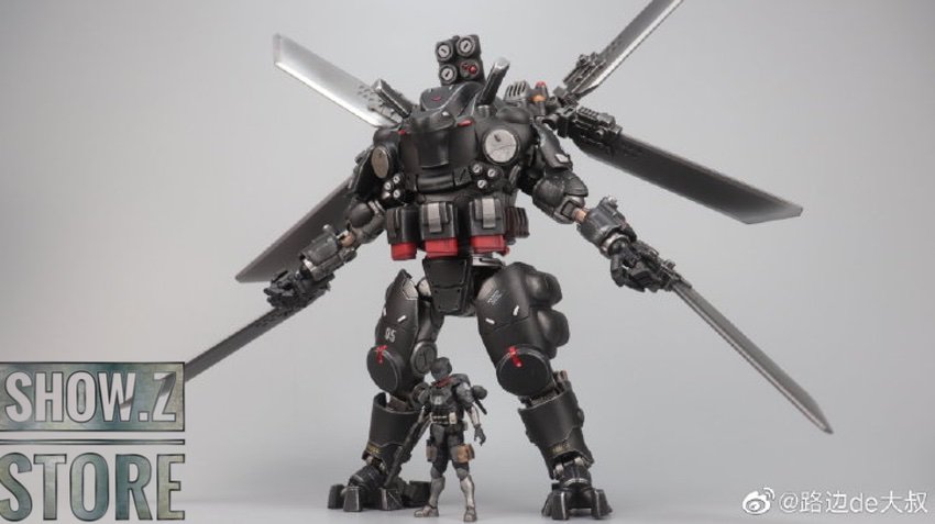 JoyToy Iron Wrecker 05 Orbital Combat Mecha side view pose JoyToy Iron Wrecker 05 Orbital Combat Mecha side view pose