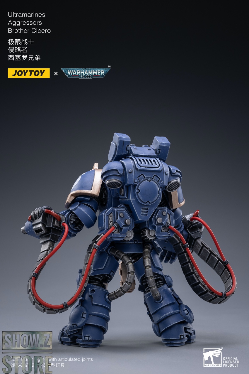 Ultramarines heavy assault squad distinctive broad shoulders display Ultramarines heavy assault squad distinctive broad shoulders display