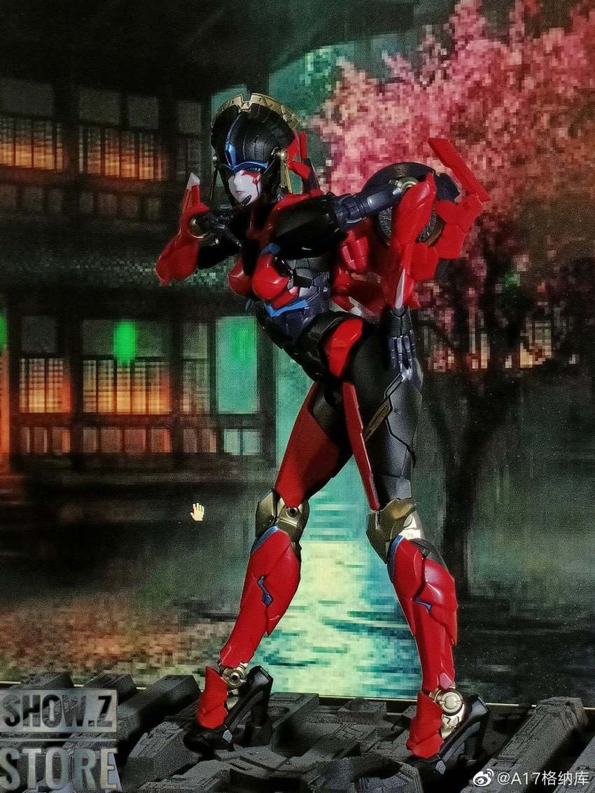 Flame Toys Furai Windblade red and black robot model kit Flame Toys Furai Windblade red and black robot model kit