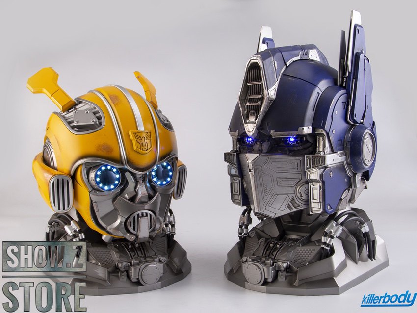 Killerbody Bumblebee yellow Optimus Prime blue helmet costume Killerbody Bumblebee yellow Optimus Prime blue helmet costume
