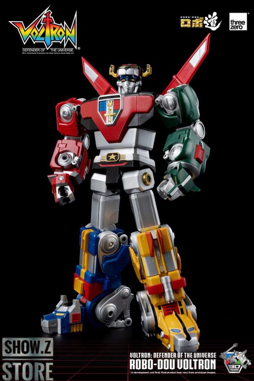 Threezero Voltron ROBO-DUO arms extended ready stance dynamic Threezero Voltron ROBO-DUO arms extended ready stance dynamic