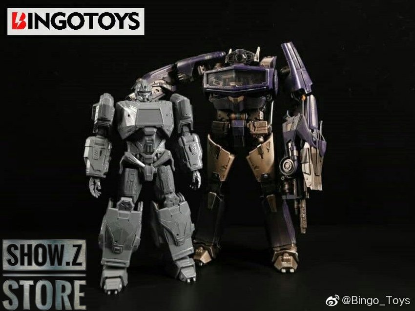 BingoToys Ironhide mecha black armor side by side comparison BingoToys Ironhide mecha black armor side by side comparison