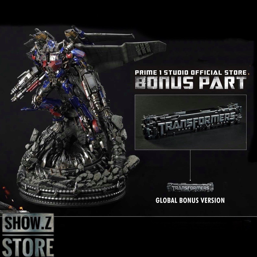 HEAT Studio Jetwing Optimus Prime statue promotional artwork display HEAT Studio Jetwing Optimus Prime statue promotional artwork display