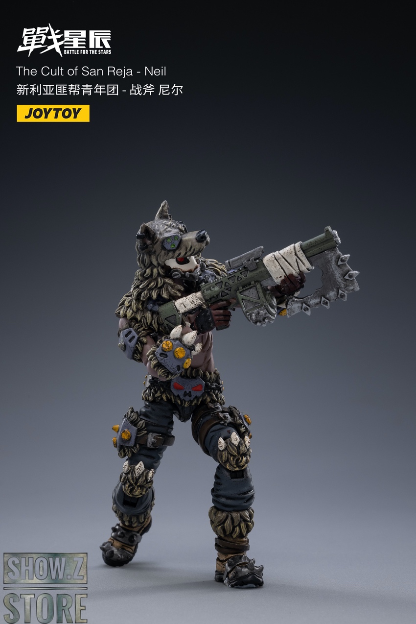 JoyToy Neil warrior figure side profile attack pose display JoyToy Neil warrior figure side profile attack pose display