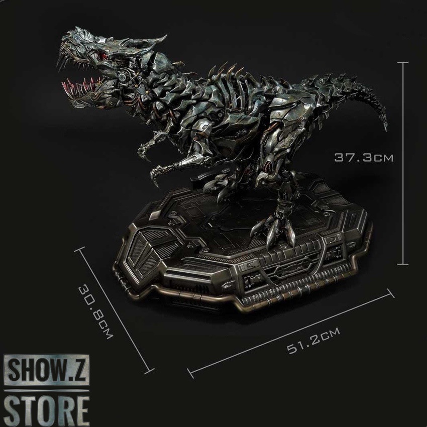 HEAT Studio Grimlock statue metallic dark armor side profile HEAT Studio Grimlock statue metallic dark armor side profile