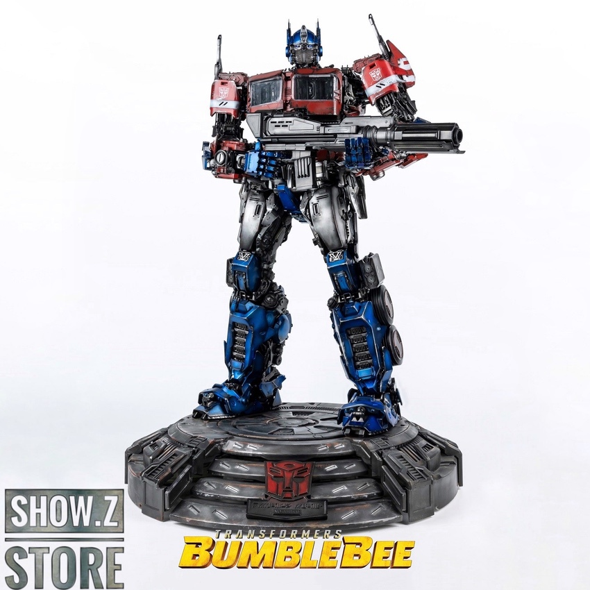 YoloPark Bumblebee Cybortronian Optimus Prime robot standing blue legs YoloPark Bumblebee Cybortronian Optimus Prime robot standing blue legs