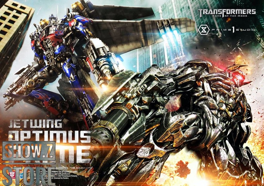 HEAT Studio Jetwing Optimus Prime monument statue angle photo HEAT Studio Jetwing Optimus Prime monument statue angle photo