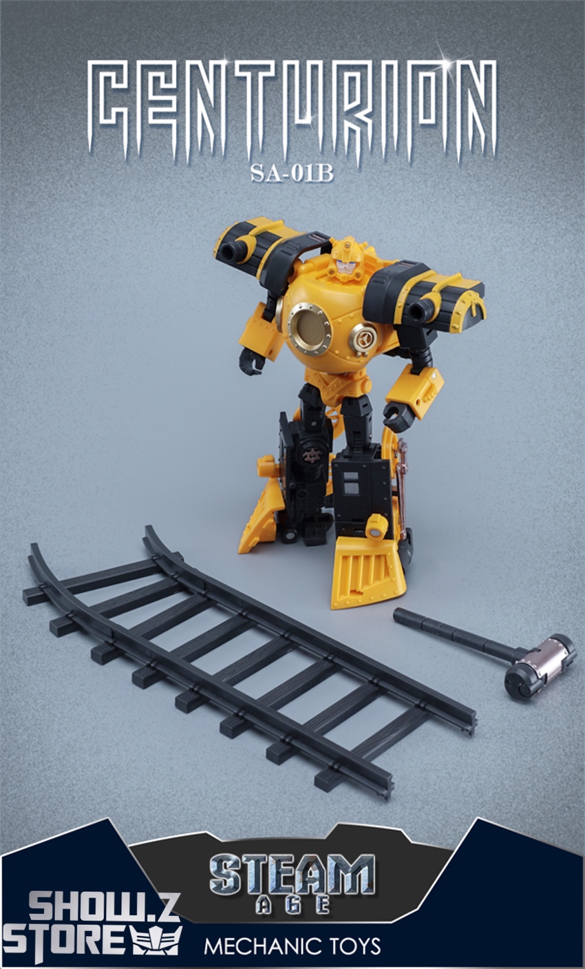 Centurion Bumblebee yellow black robot train form with details Centurion Bumblebee yellow black robot train form with details