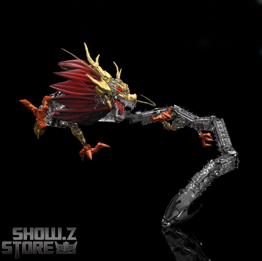 Tamashii Long March 5 Rocket Clear dragon head transformation pose Tamashii Long March 5 Rocket Clear dragon head transformation pose