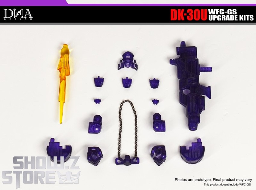 DK-30U upgrade kit purple gold robot armor pieces shown DK-30U upgrade kit purple gold robot armor pieces shown