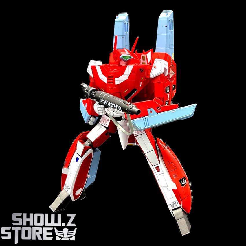 KitzConcept Macross Miriya VF-1J fighter jet red blue fast pack KitzConcept Macross Miriya VF-1J fighter jet red blue fast pack