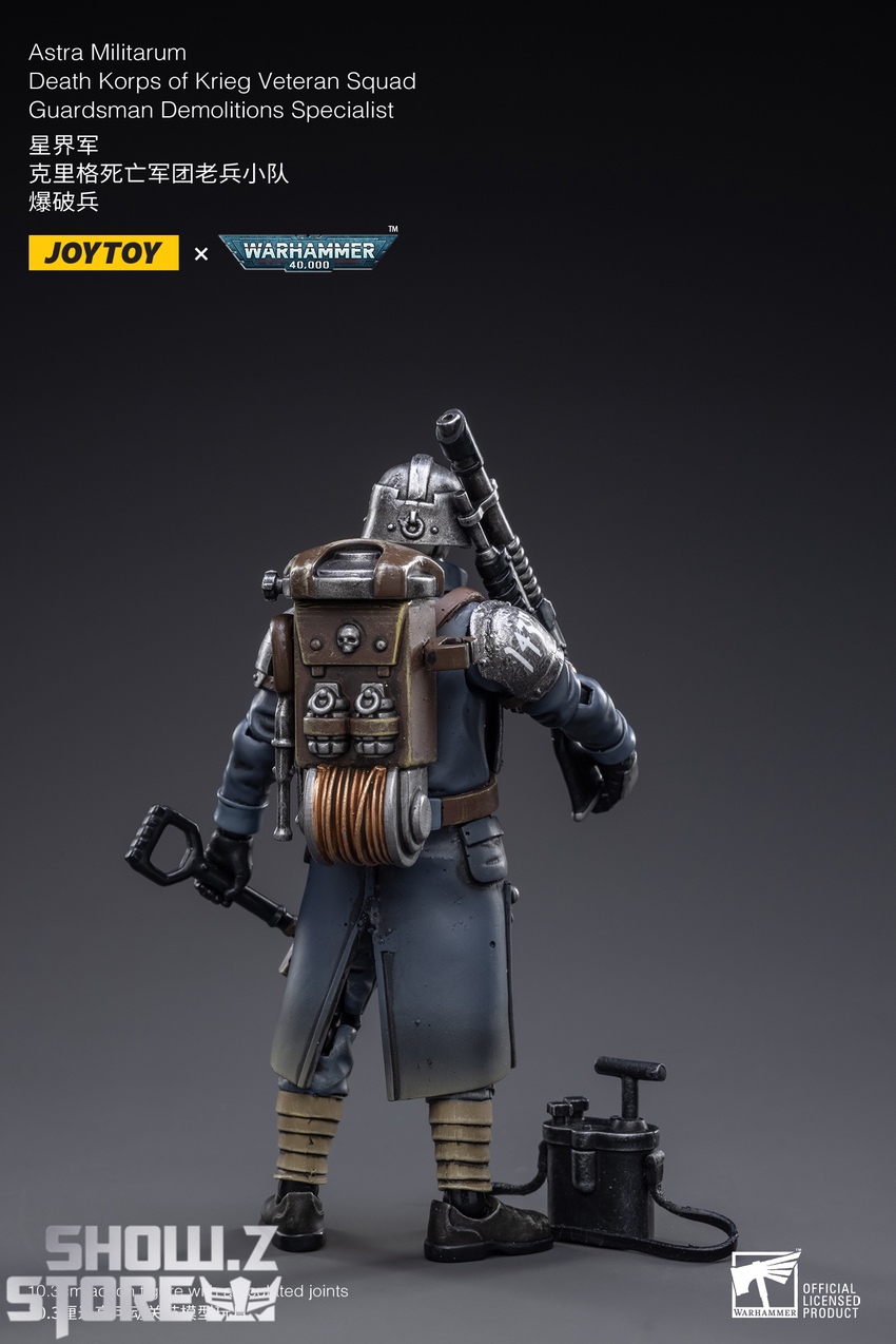 JoyToy Death Korps Demolitions Specialist back view tools gear JoyToy Death Korps Demolitions Specialist back view tools gear