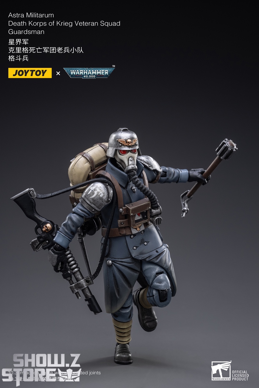JoyToy Death Korps Krieg Guardsman back view side angle JoyToy Death Korps Krieg Guardsman back view side angle