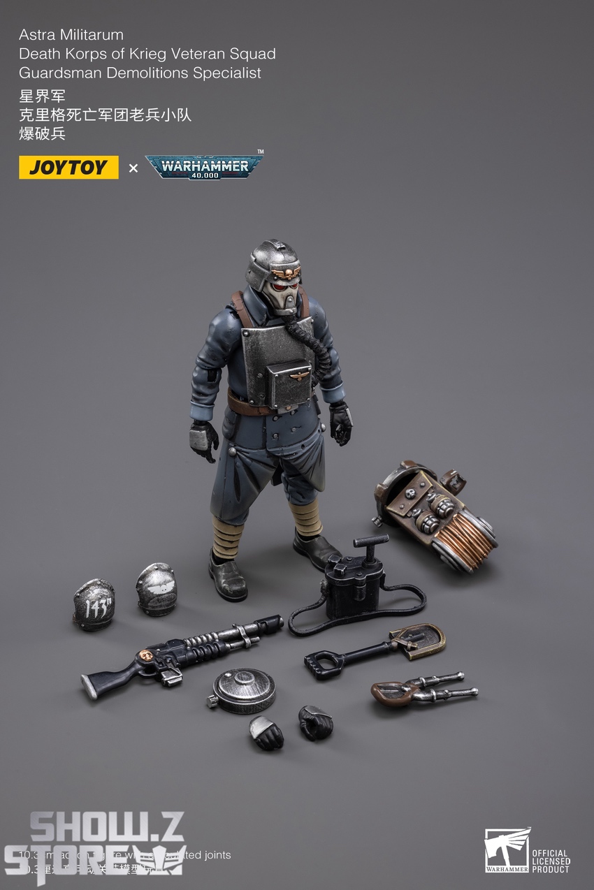 JoyToy Death Korps Demolitions Specialist accessories display set JoyToy Death Korps Demolitions Specialist accessories display set
