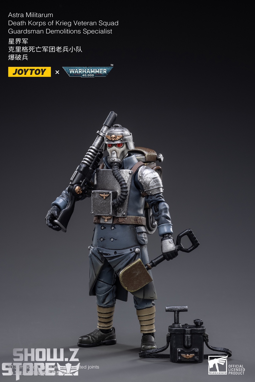 JoyToy Death Korps Demolitions Specialist front action stance JoyToy Death Korps Demolitions Specialist front action stance