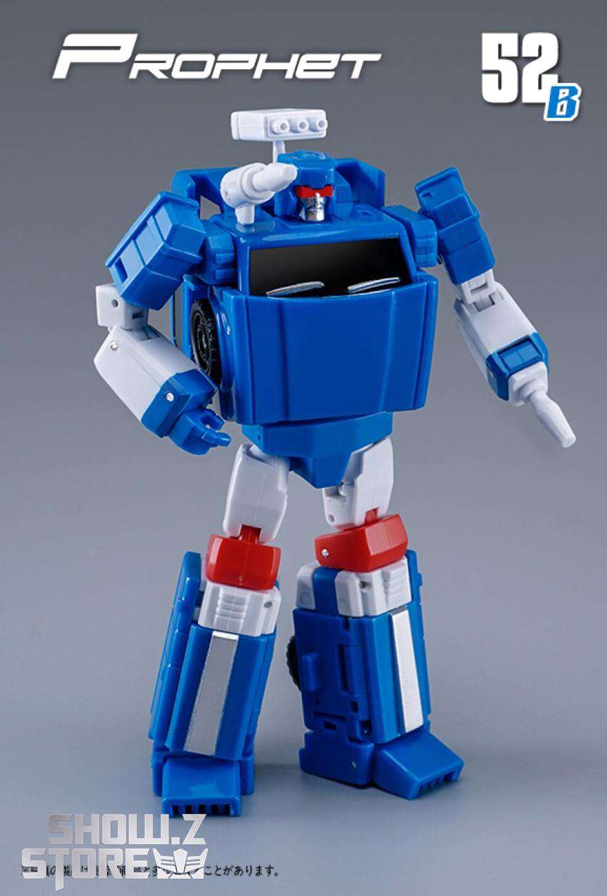 MechFansToys Prophet Trailbreaker blue robot tall profile stance MechFansToys Prophet Trailbreaker blue robot tall profile stance