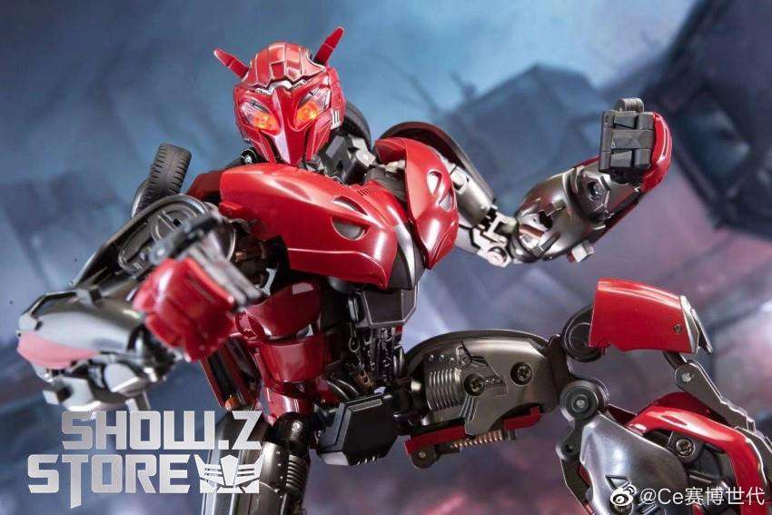 Cyber Era CE-02 Cliffjumper red robot mode standing tall Cyber Era CE-02 Cliffjumper red robot mode standing tall
