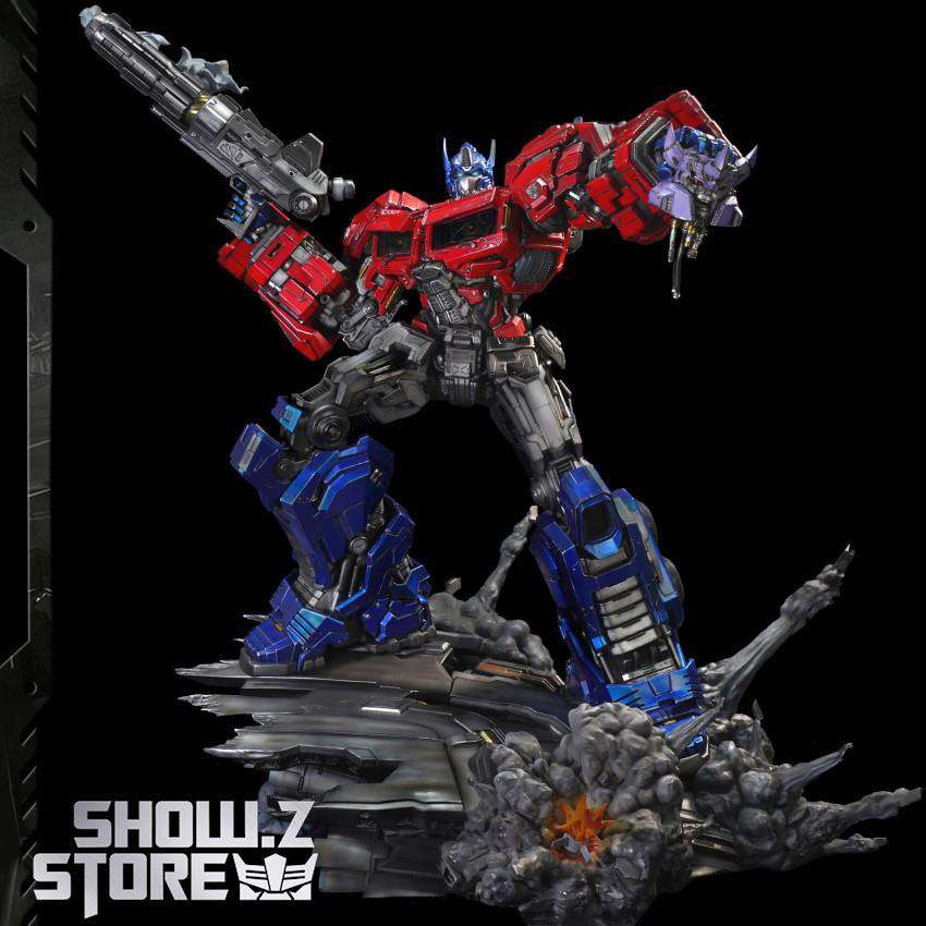 Azure Sea Studios Optimus Prime exclusive statue red blue armor Azure Sea Studios Optimus Prime exclusive statue red blue armor