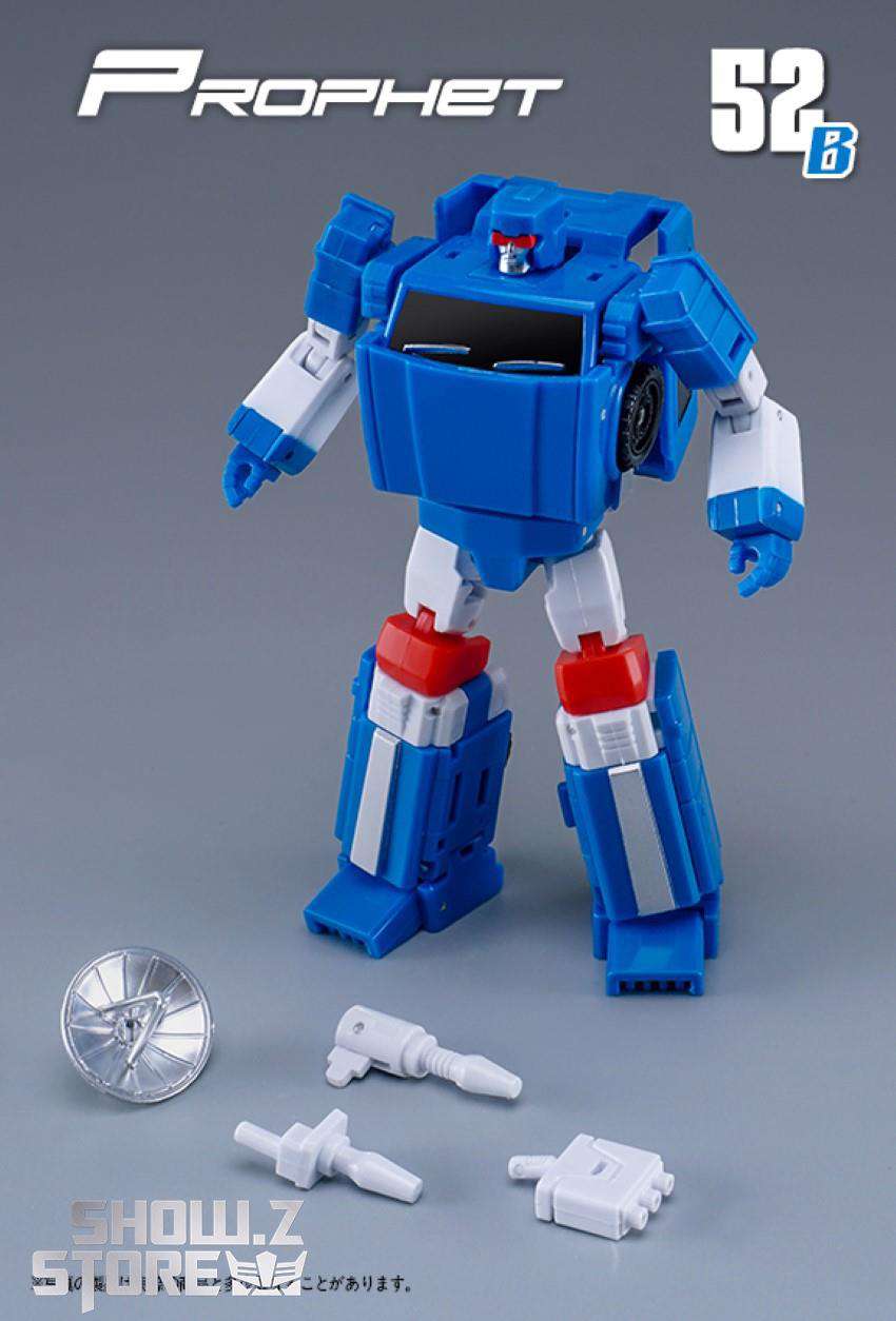 MechFansToys Prophet Trailbreaker blue robot side angle accessory MechFansToys Prophet Trailbreaker blue robot side angle accessory