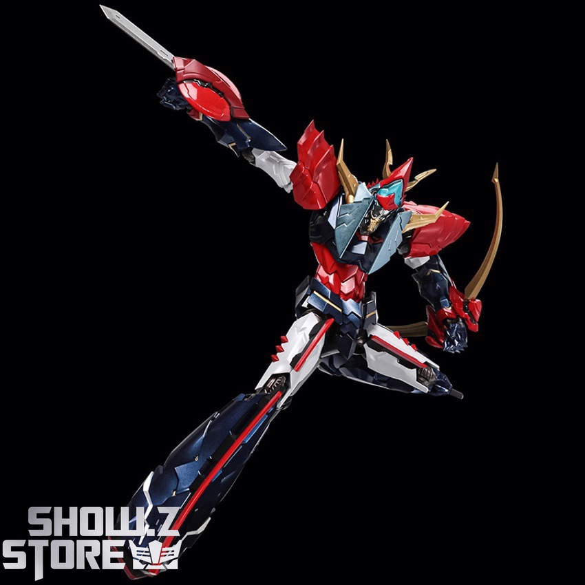 Raideen sword raised overhead wings spread wide display Raideen sword raised overhead wings spread wide display