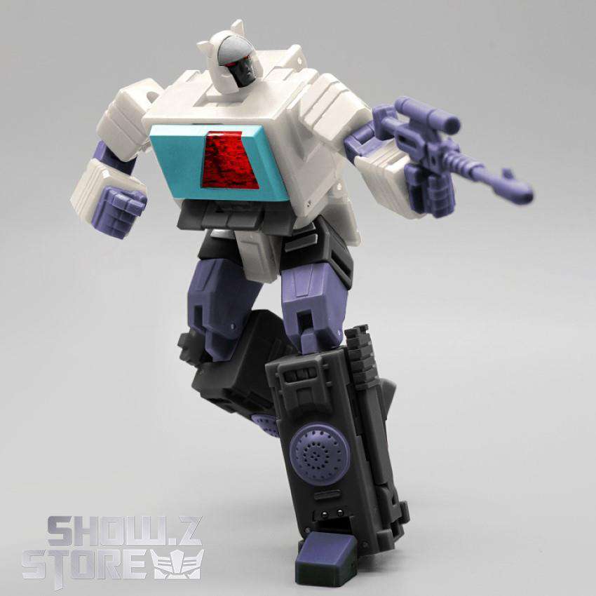 MechFansToys Emitter Blaster Shattered Glass white purple robot MechFansToys Emitter Blaster Shattered Glass white purple robot